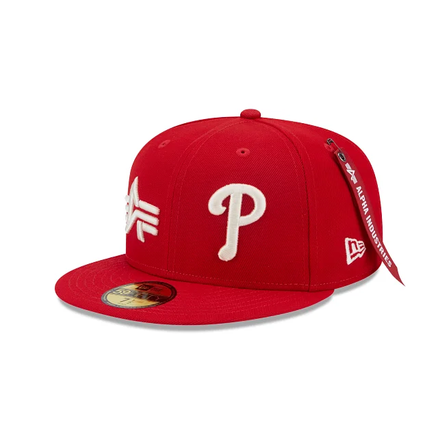 baseball hat for collection -  Alpha Industries X Philadelphia Phillies Dual Logo 59FIFTY Fitted Hat