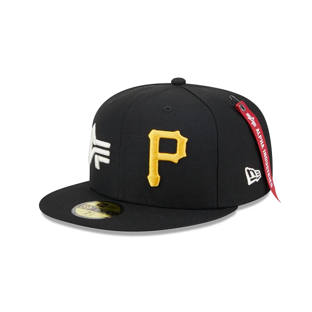 baseball hat for unboxing -  Alpha Industries X Pittsburgh Pirates Dual Logo 59FIFTY Fitted Hat