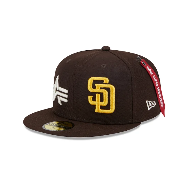 baseball hat for haul -  Alpha Industries X San Diego Padres Dual Logo 59FIFTY Fitted Hat