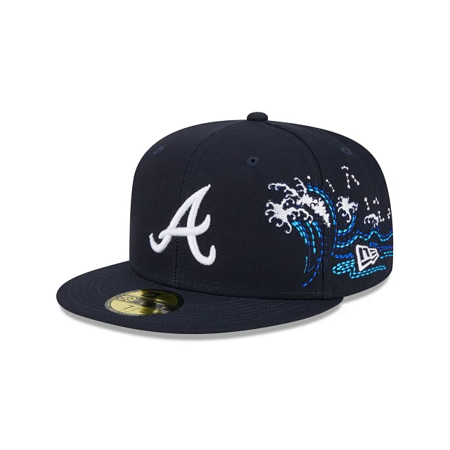 baseball hat trucker -  Atlanta Braves Tonal Wave 59FIFTY Fitted Hat