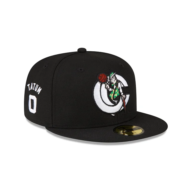 baseball hat for uniforms -  Boston Celtics X Concepts X Jayson Tatum Black 59FIFTY Fitted Hat