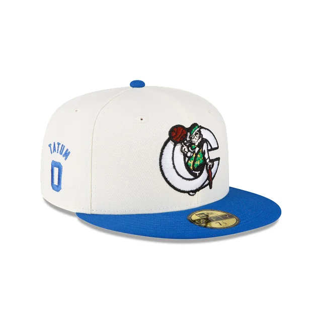 baseball hat for clubs -  Boston Celtics X Concepts X Jayson Tatum Chrome Blue 59FIFTY Fitted Hat