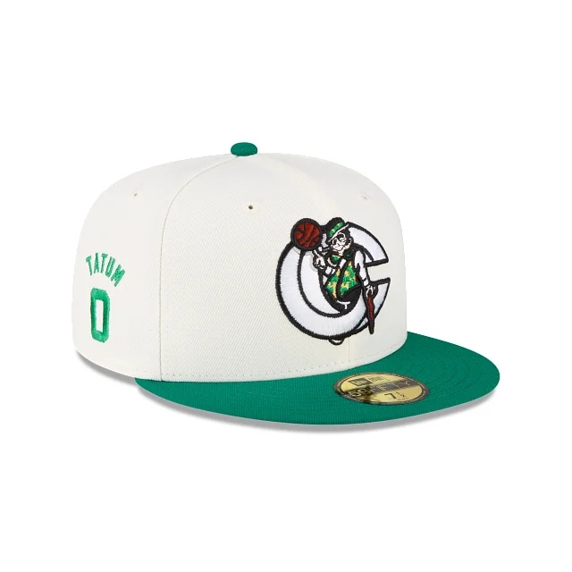 baseball hat for staff -  Boston Celtics X Concepts X Jayson Tatum Chrome Green 59FIFTY Fitted Hat