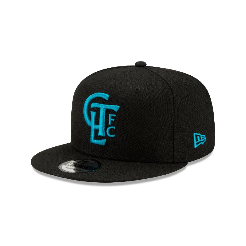 baseball hat for local -  Charlotte FC Black 9FIFTY Snapback Hat