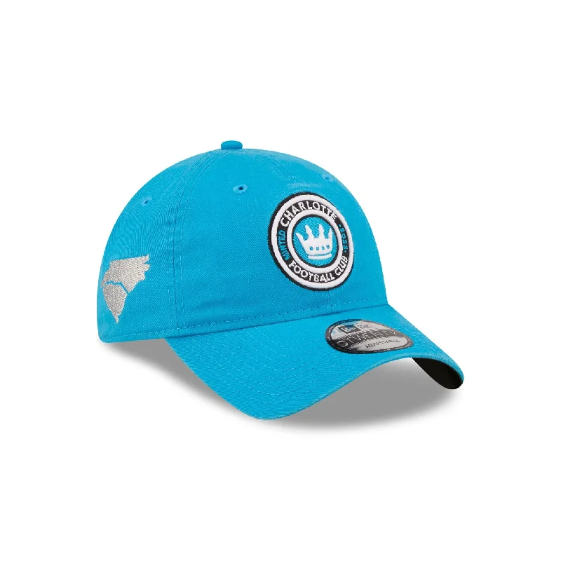 baseball hat for playoffs -  Charlotte FC Blue 9TWENTY Adjustable Hat