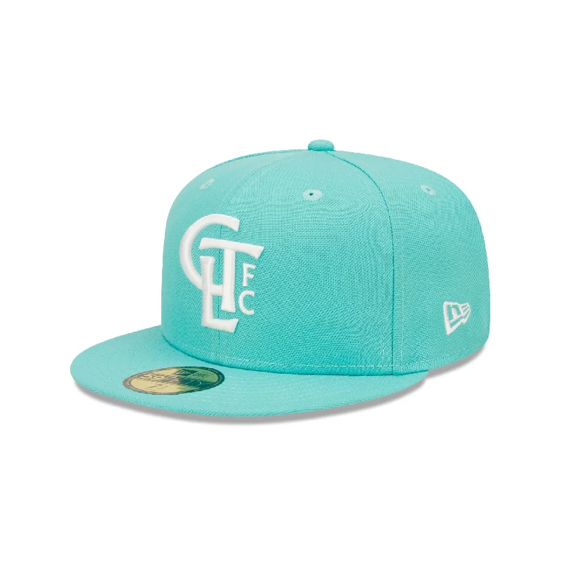 baseball hat for travel teams -  Charlotte FC Mint 59FIFTY Fitted Hat