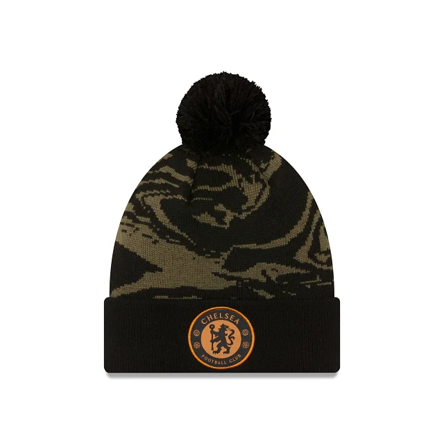 baseball hat for kids teams -  Chelsea FC Swirl Pom Knit Hat