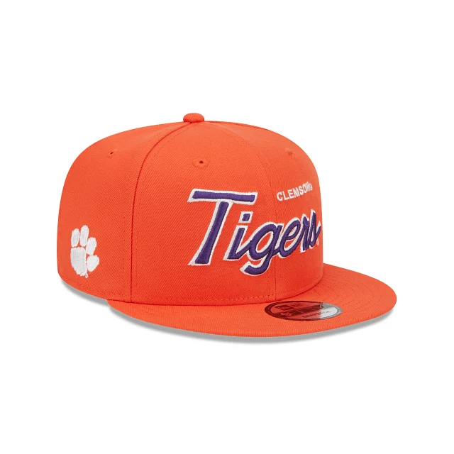 baseball hat for parties -  Clemson Tigers Script 9FIFTY Snapback Hat