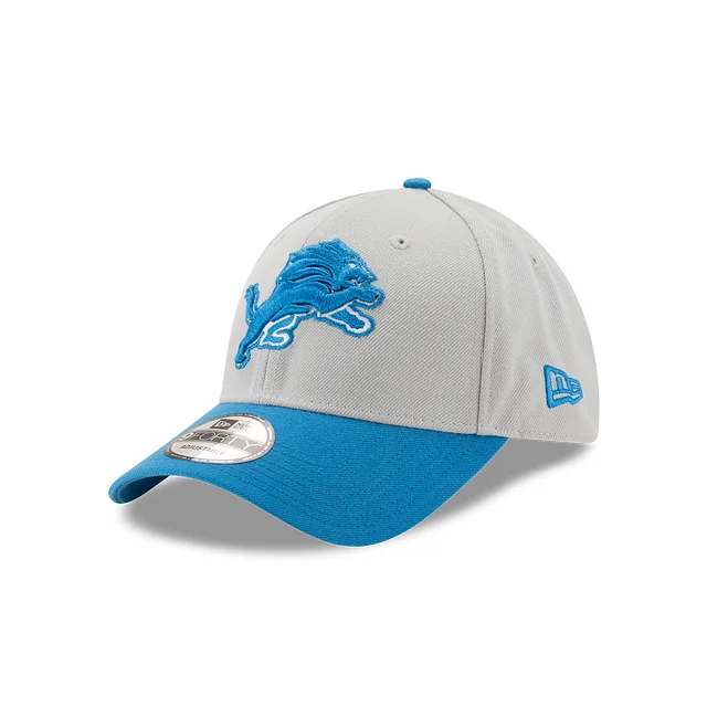 baseball hat for races -  Detroit Lions The League Gray 9FORTY Adjustable Hat