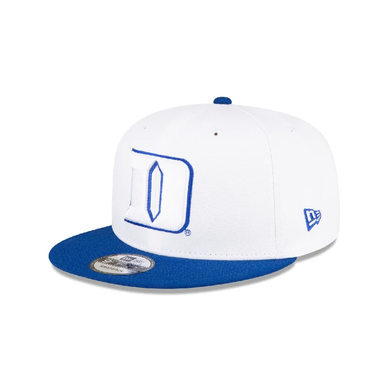 baseball hat for relaxation -  Duke Blue Devils White 9FIFTY Snapback Hat