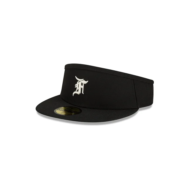 baseball hat for exploration -  Fear of God Essentials Black 59FIFTY Visor Hat