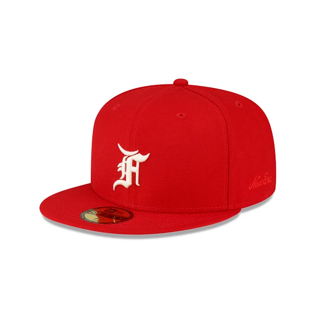 baseball hat for laughter -  Fear of God Essentials Classic Collection Cincinnati Reds 59FIFTY Fitted Hat