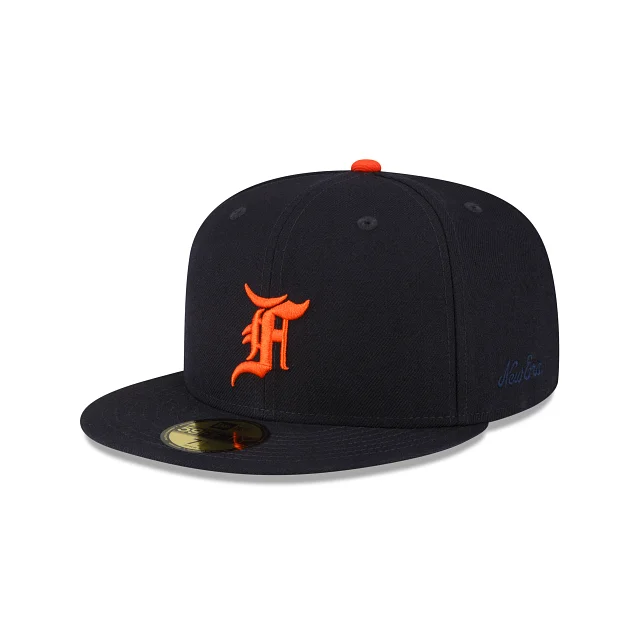 baseball hat for sophistication -  Fear of God Essentials Classic Collection Detroit Tigers 59FIFTY Fitted Hat