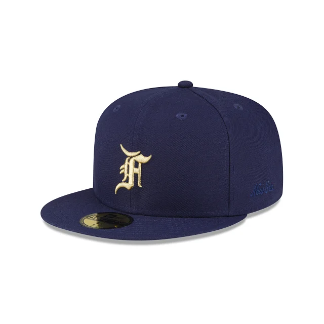 baseball hat for individuality -  Fear of God Essentials Classic Collection Milwaukee Brewers 59FIFTY Fitted Hat