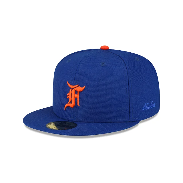 baseball hat for statement -  Fear of God Essentials Classic Collection New York Mets 59FIFTY Fitted Hat