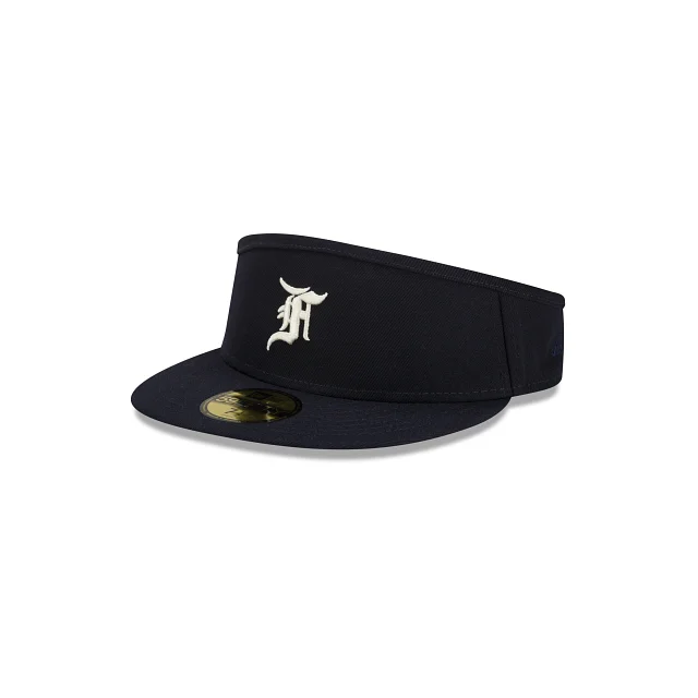 baseball hat for survival -  Fear of God Essentials Navy 59FIFTY Visor Hat