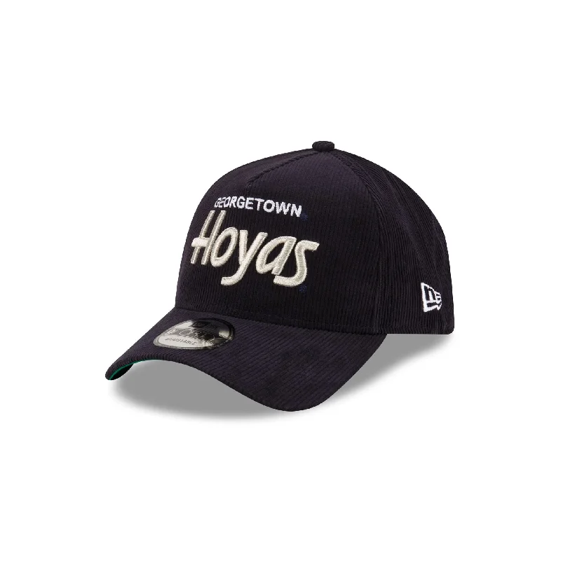 baseball hat for breathable -  Georgetown Hoyas Collegiate Corduroy 9FORTY A-Frame Snapback Hat