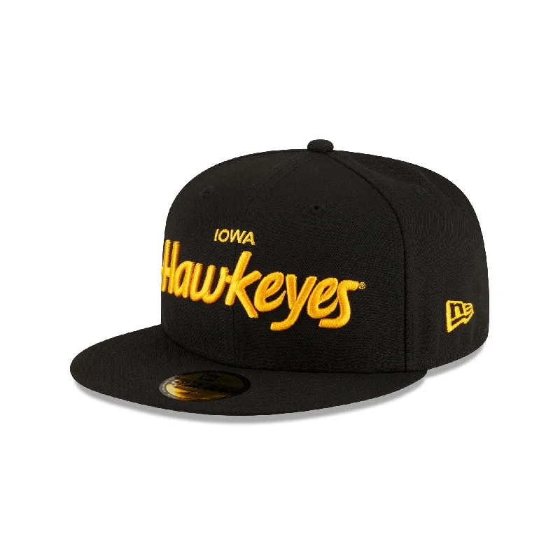 baseball hat for thanksgiving -  Iowa Hawkeyes Script 59FIFTY Fitted Hat