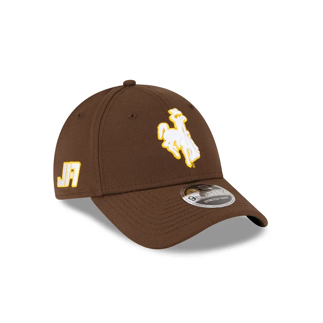 baseball hat for school teams -  JA17 Wyoming Cowboys Brown 9FORTY Snapback Hat