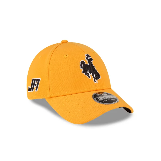 baseball hat for ceremonies -  JA17 Wyoming Cowboys Gold 9FORTY Snapback Hat