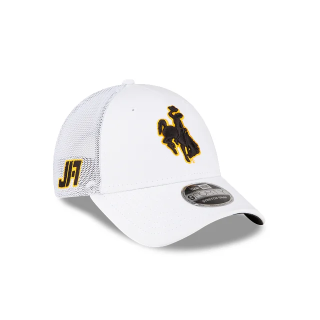 baseball hat for awards -  JA17 Wyoming Cowboys White Mesh 9FORTY Snapback Hat