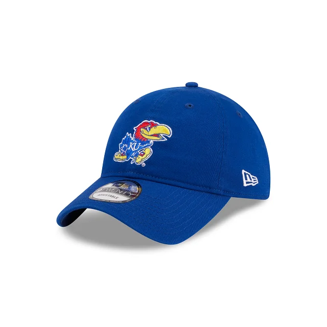 baseball hat for fall -  Kansas Jayhawks Blue 9TWENTY Adjustable Hat