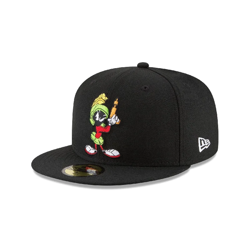 baseball hat for fit -  Looney Tunes Marvin the Martian Black 59FIFTY Fitted Hat