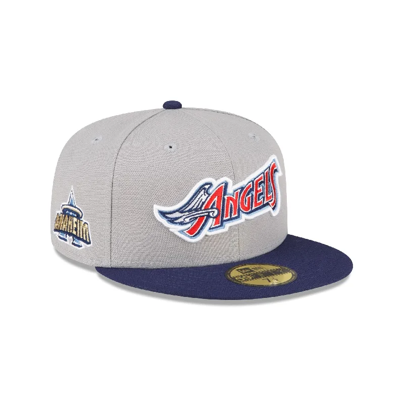 baseball hat for giveaways -  Los Angeles Angels Away 59FIFTY Fitted Hat