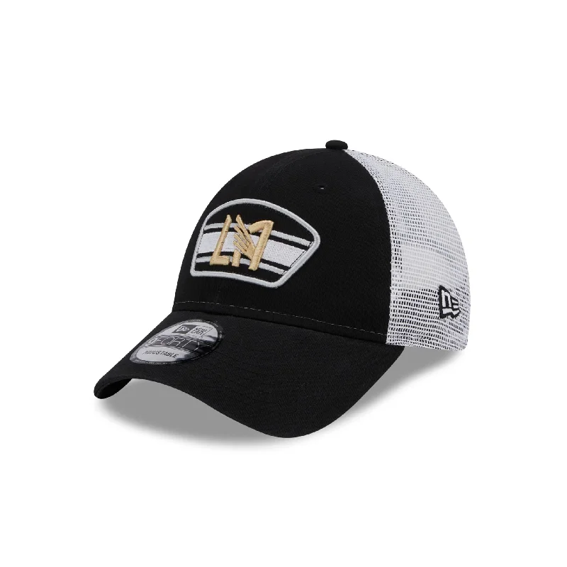 baseball hat for international -  Los Angeles FC Black 9FORTY Trucker Hat