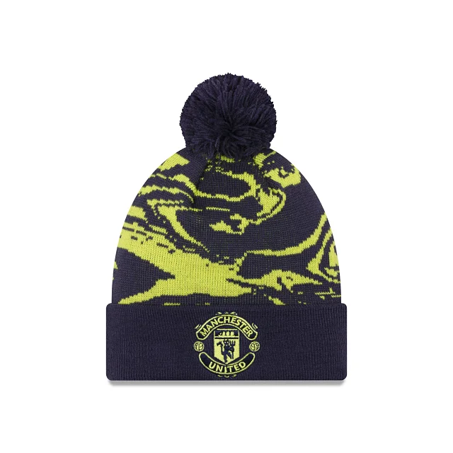 baseball hat for swagger -  Manchester United Swirl Knit Hat