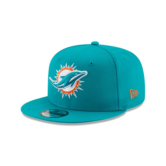 baseball hat for history books -  Miami Dolphins Basic Alt 9FIFTY Snapback Hat