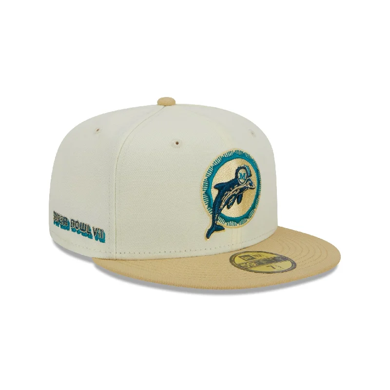 baseball hat for vacations -  Miami Dolphins City Icon 59FIFTY Fitted Hat