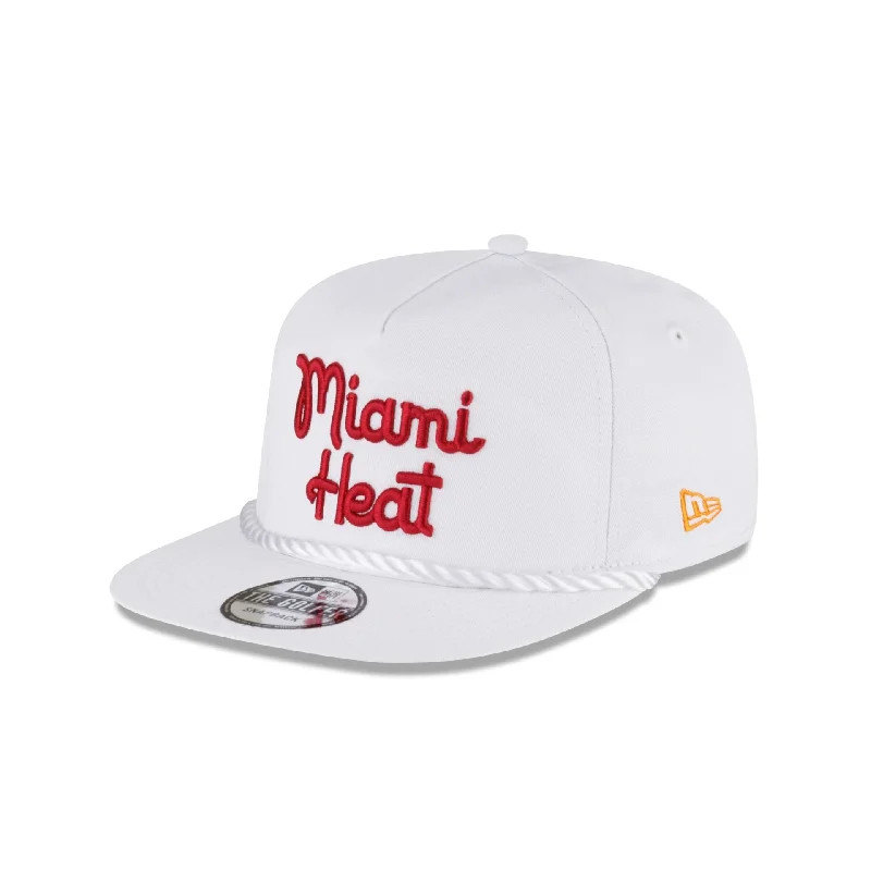 baseball hat for styling -  Miami Heat Script Golfer Hat