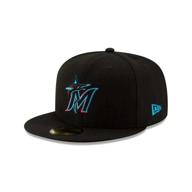 baseball hat for fashion shoots -  Miami Marlins Authentic Collection 59FIFTY Fitted Hat