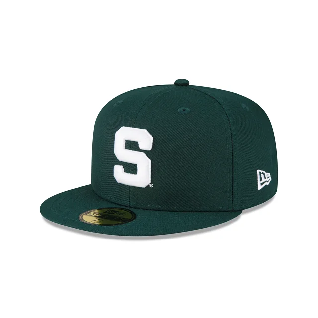 baseball hat history -  Michigan State Spartans 59FIFTY Fitted Hat