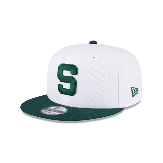 baseball hat patterns -  Michigan State Spartans White 9FIFTY Snapback Hat