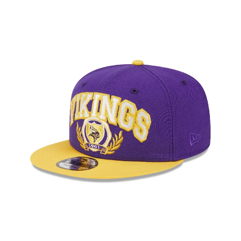 baseball hat for tailgating -  Minnesota Vikings Team Establish 9FIFTY Snapback Hat