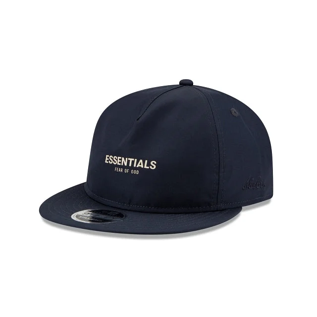 baseball hat vintage -  Navy Fear Of God Essentials Retro Crown 9FIFTY Strapback Hat