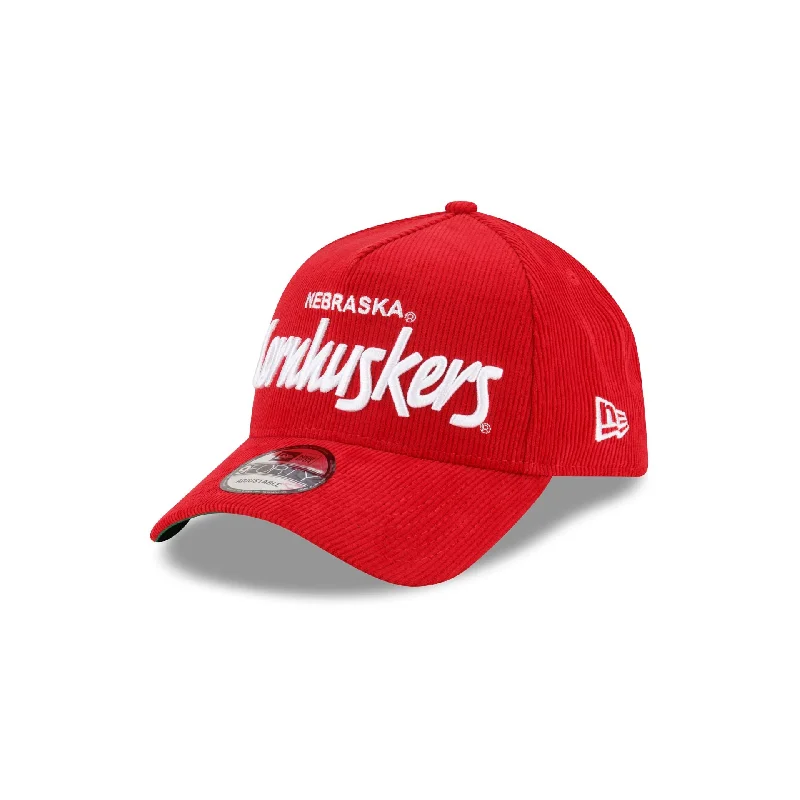 baseball hat for suede -  Nebraska Cornhuskers Collegiate Corduroy 9FORTY A-Frame Snapback Hat