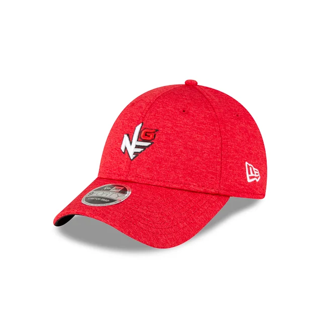 baseball hat for workouts -  New Era Golf Red 9FORTY Stretch-Snap Hat