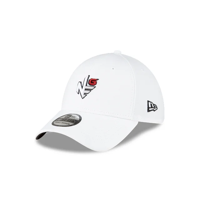 baseball hat for tailgating -  New Era Golf White 39THIRTY Stretch Fit Hat