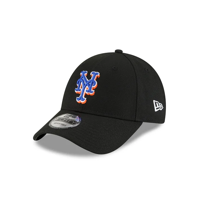 baseball hat for heritage -  New York Mets The League Black 9FORTY Adjustable Hat