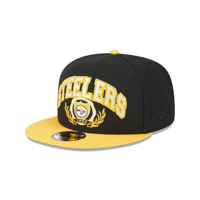 baseball hat for road trips -  Pittsburgh Steelers Team Establish 9FIFTY Snapback Hat