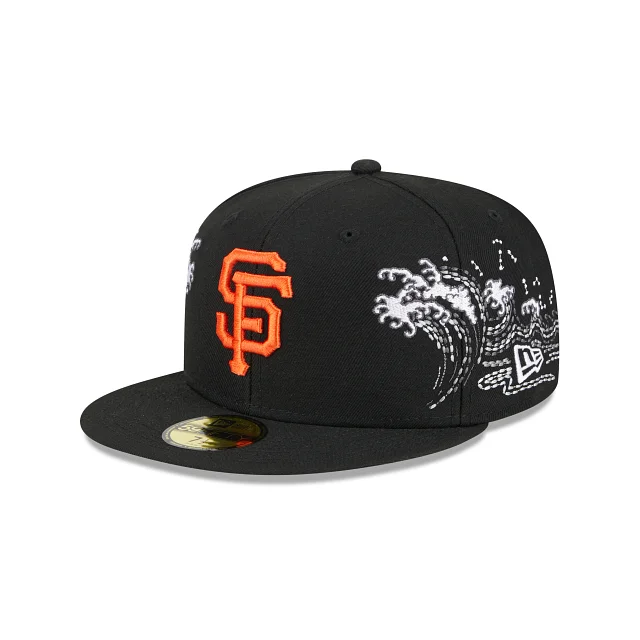 baseball hat types -  San Francisco Giants Tonal Wave 59FIFTY Fitted Hat