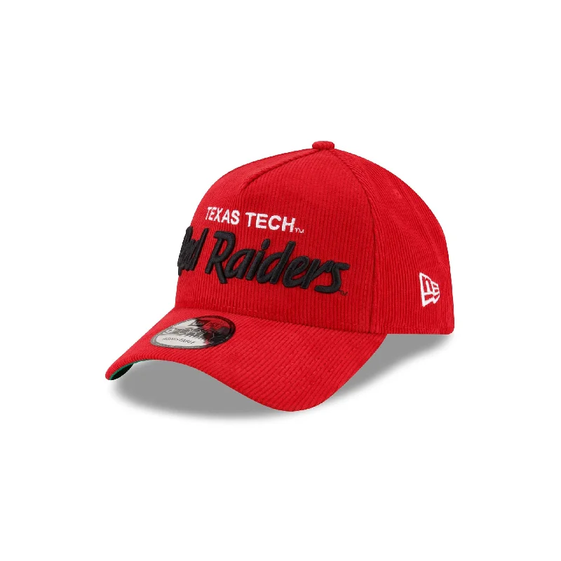 baseball hat for canvas -  Texas Tech Red Raiders Collegiate Corduroy 9FORTY A-Frame Snapback Hat