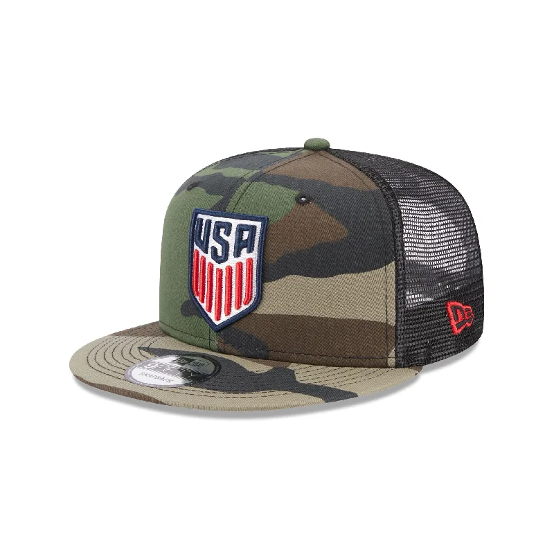 baseball hat for dogs -  US Soccer Camo 9FIFTY Trucker Snapback Hat