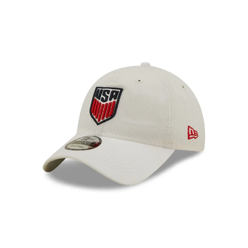 baseball hat for UV protection -  US Soccer White 9TWENTY Adjustable Hat