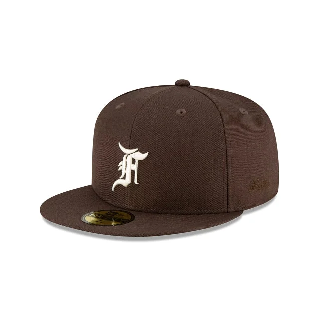 baseball hat for limited edition -  Essentials By Fear Of God Walnut 59FIFTY Fitted Hat