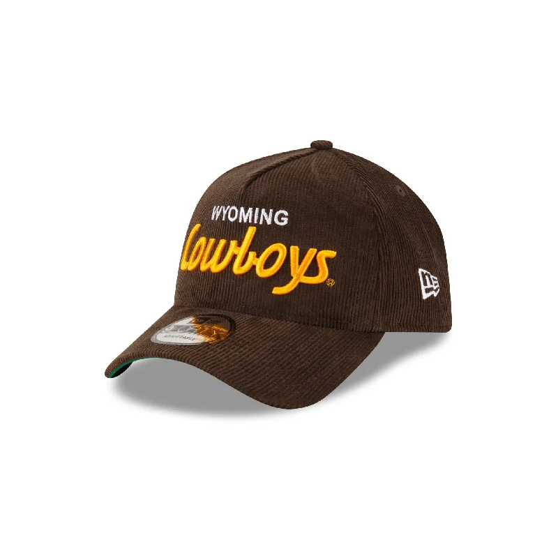 baseball hat for denim -  Wyoming Cowboys Collegiate Corduroy 9FORTY A-Frame Snapback Hat