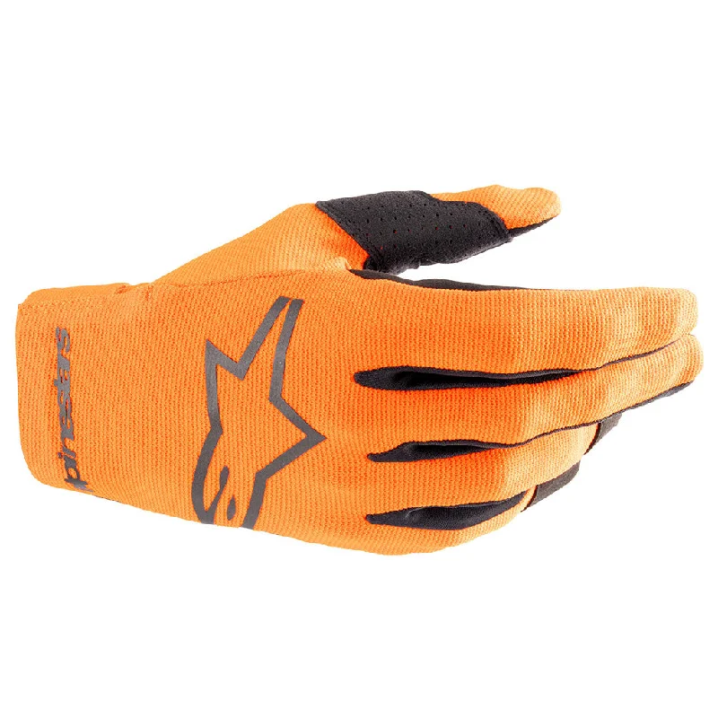 battery heated gloves -  Alpinestars - 2025 Youth Radar Hot Orange/Black Gloves